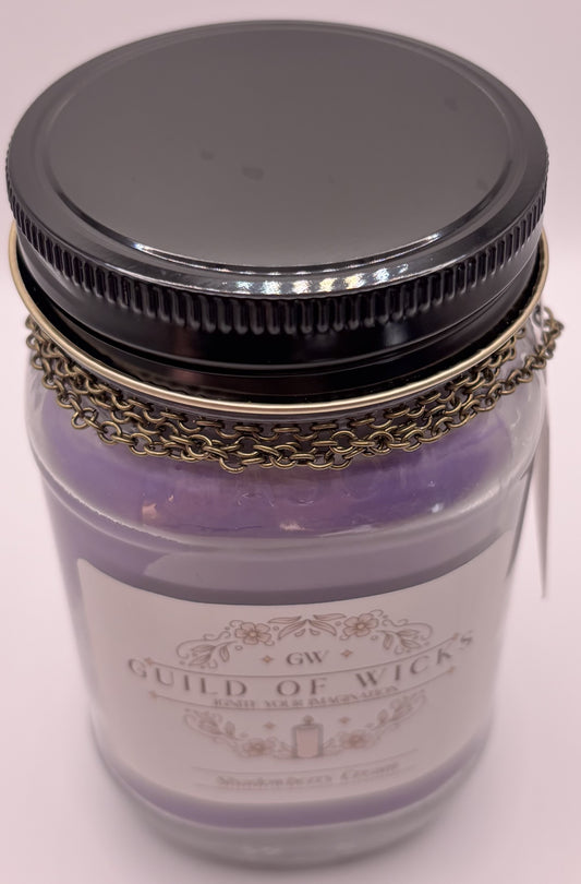 Shadowberry Cream Candle