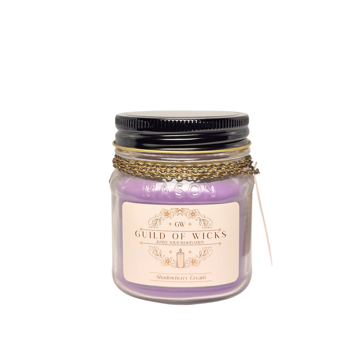 Shadowberry Cream Candle
