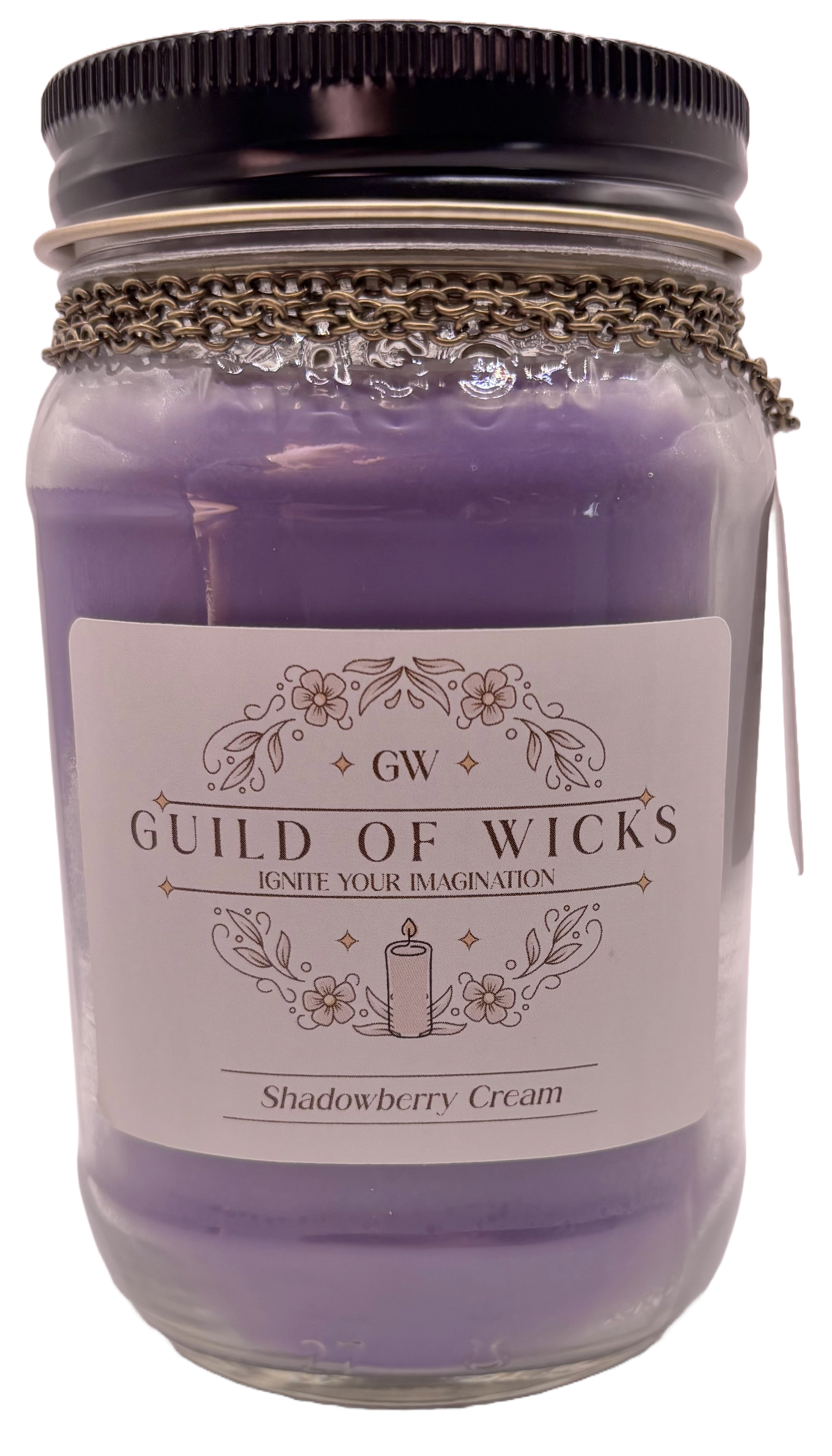 Shadowberry Cream Candle