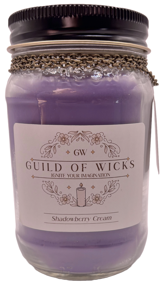 Shadowberry Cream Candle