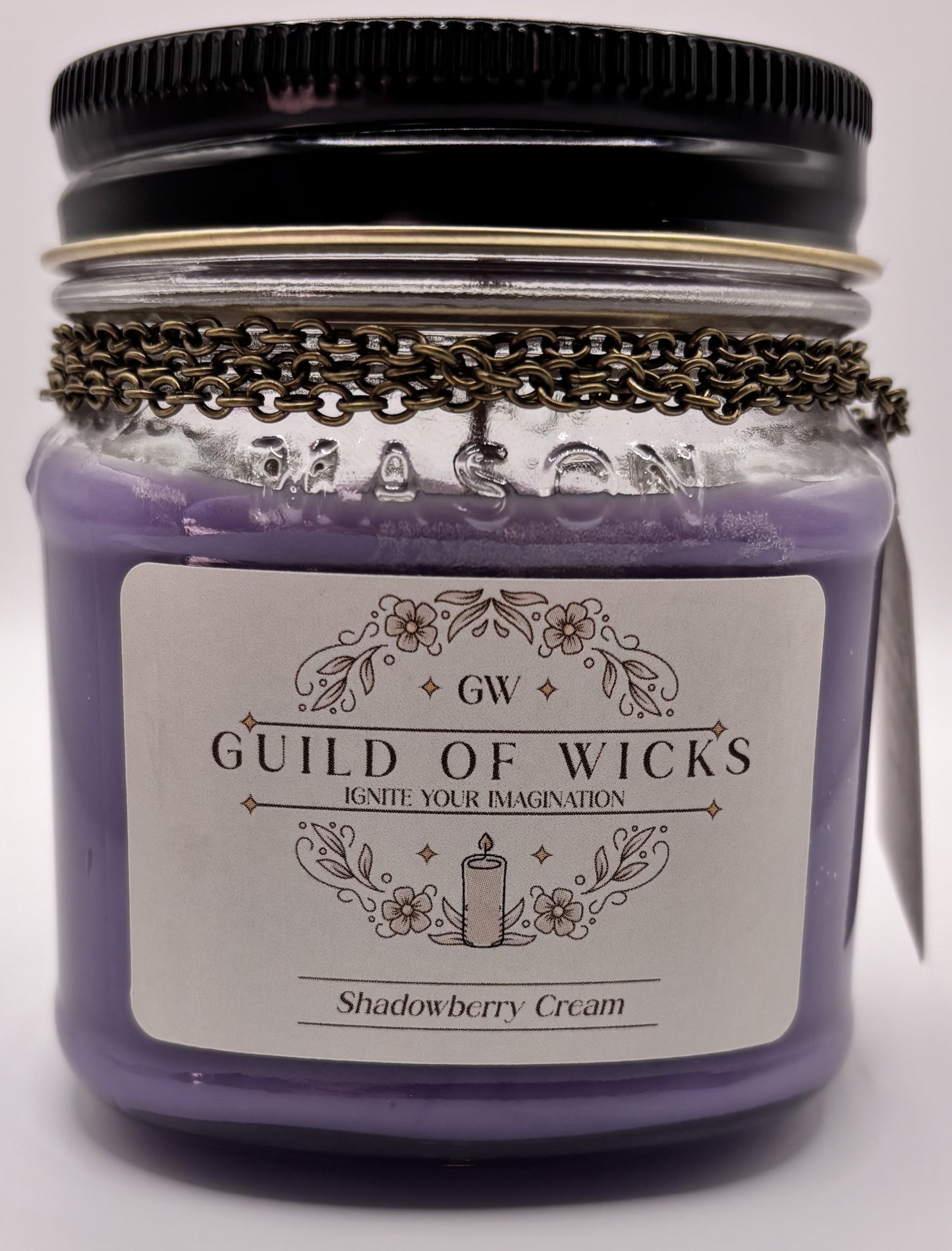 Shadowberry Cream Candle