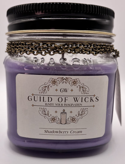 Shadowberry Cream Candle
