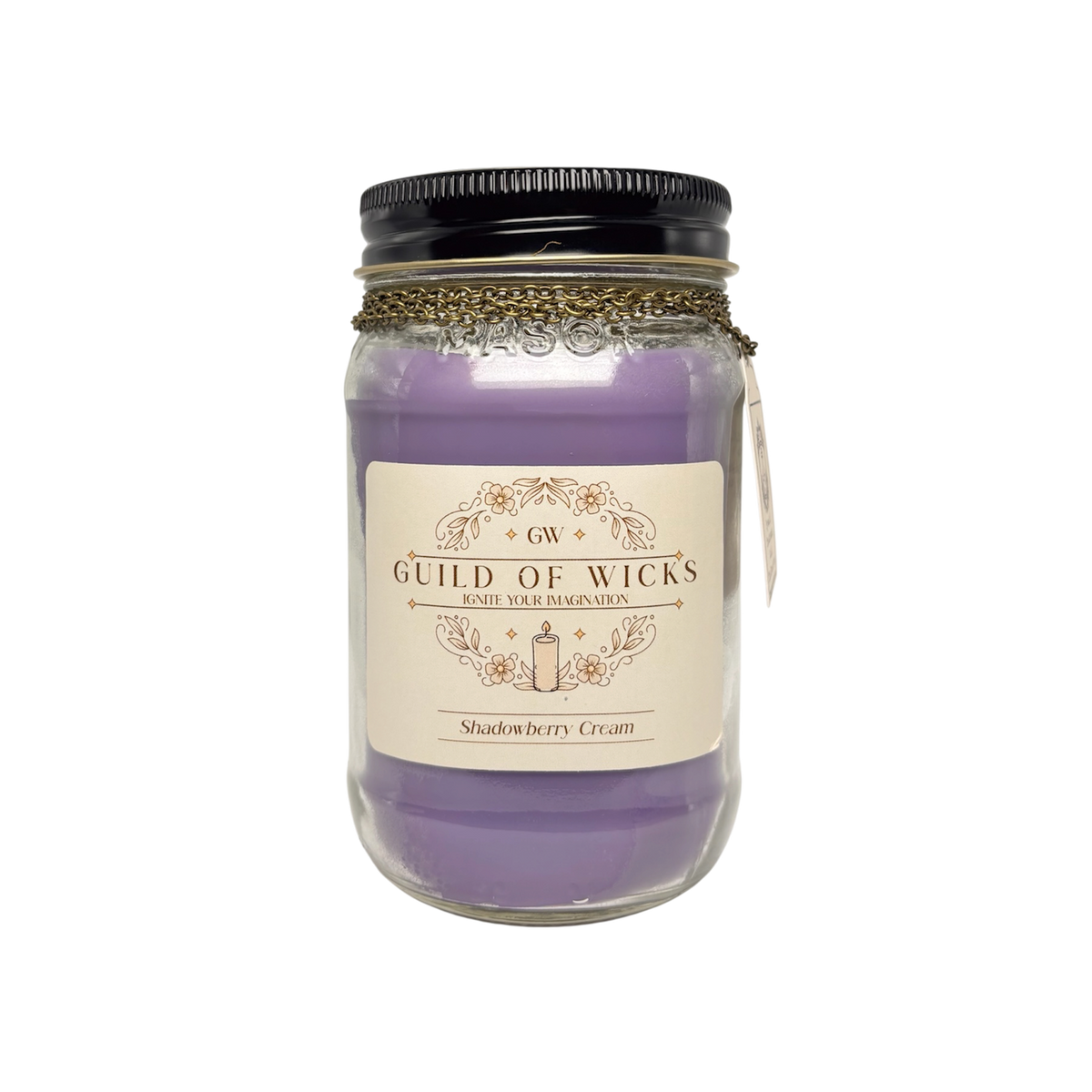 Shadowberry Cream Candle