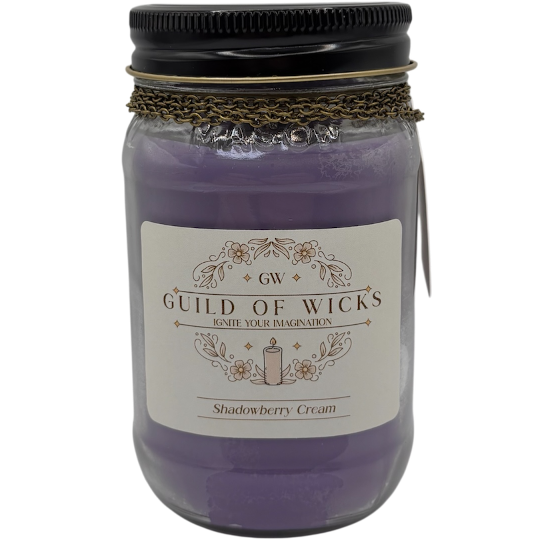 Shadowberry Cream Candle
