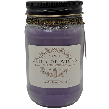 Shadowberry Cream Candle